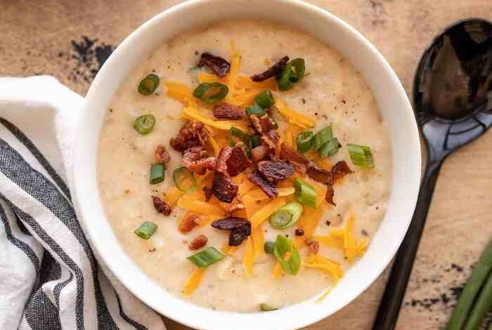 Baked potato soup v