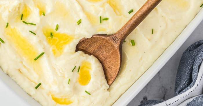 Creamy make ahead mashed potatoes