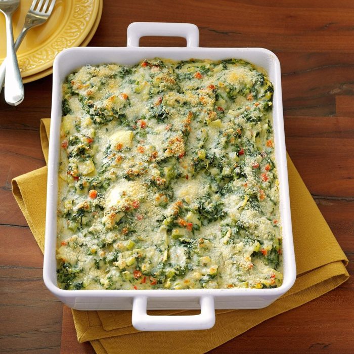 Amazing spinach artichoke casserole