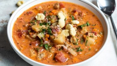 Chef johns manhattan clam chowder