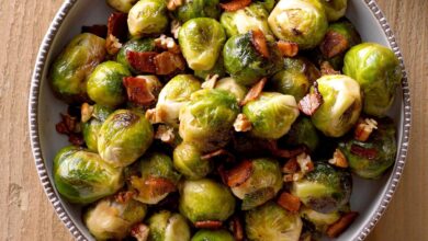 Brussels sprouts with bacon and balsamic