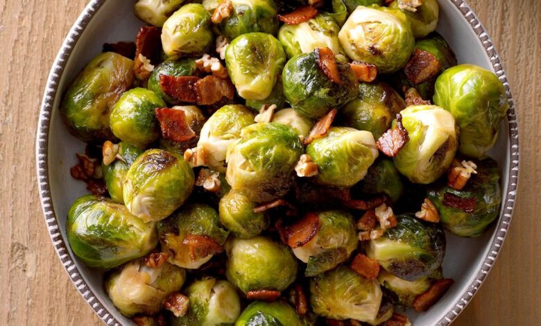 Brussels sprouts with bacon and balsamic