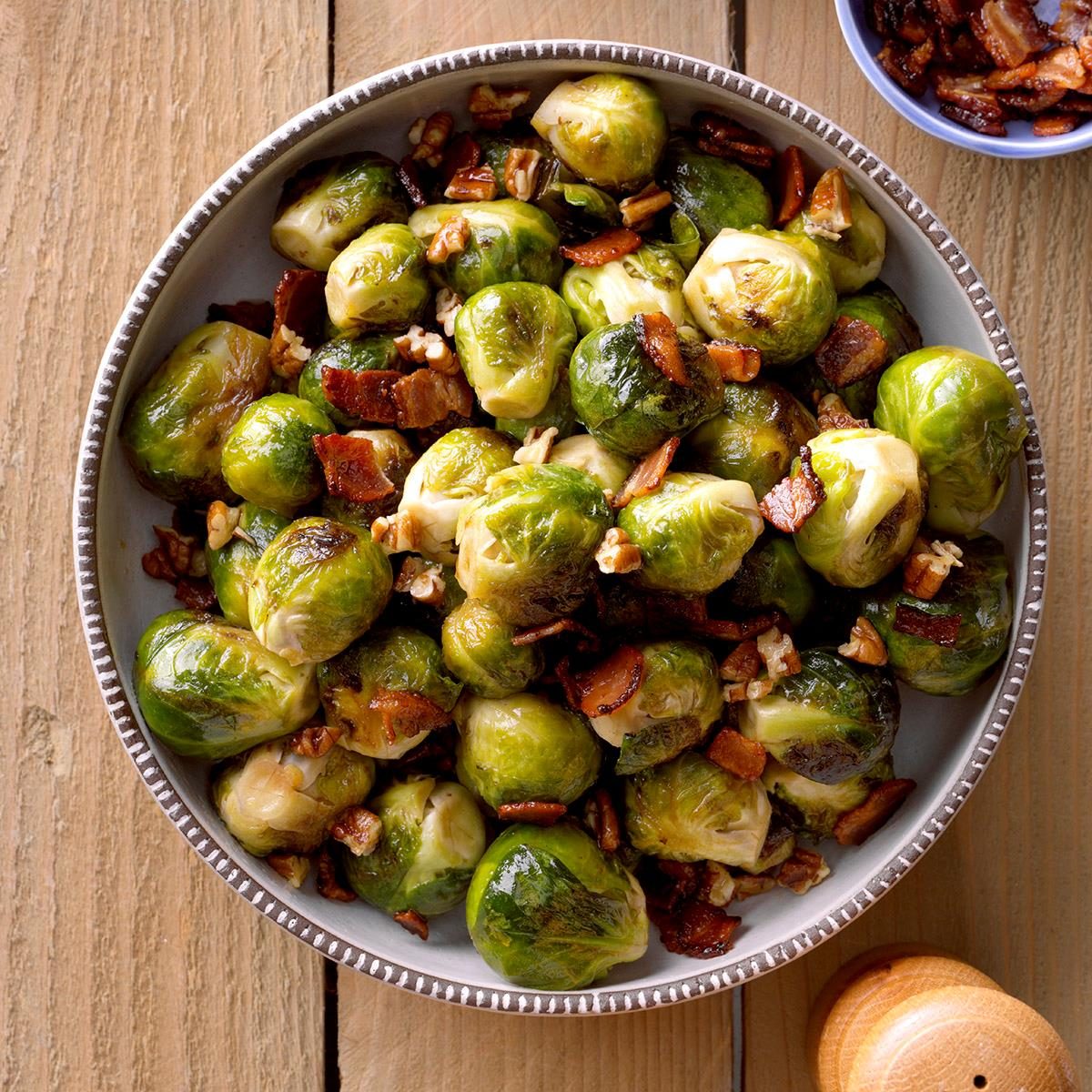 Brussels sprouts with bacon and balsamic