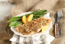 Paleo pecan maple salmon