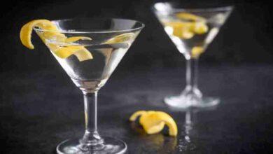 Classy lemon drop martini