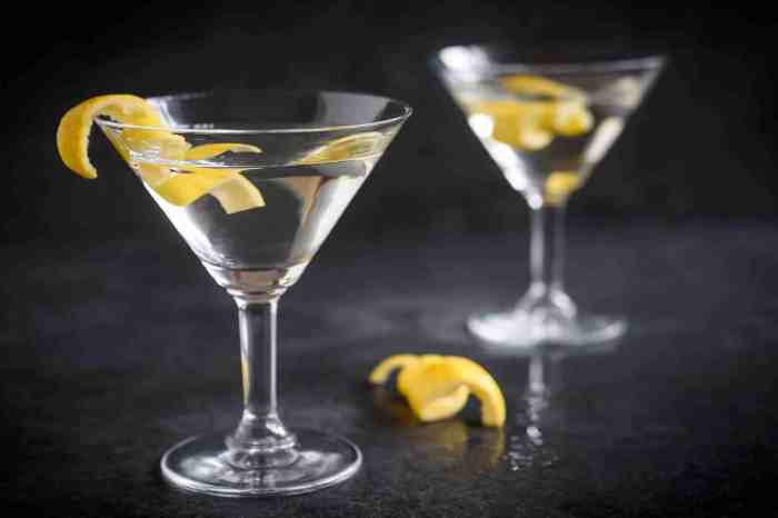 Classy lemon drop martini