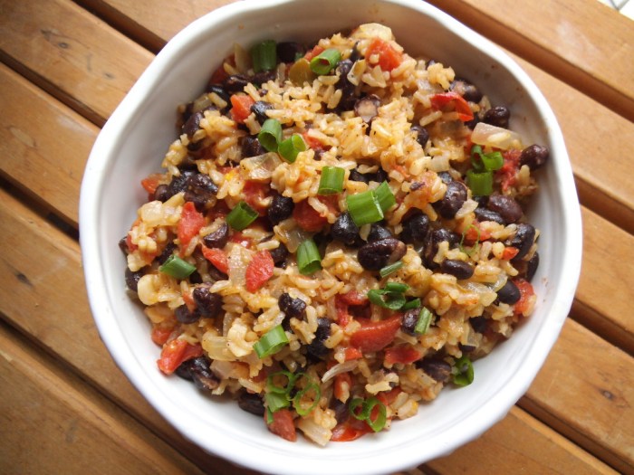 Mexican rice and beans