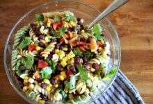 Mexican fiesta pasta salad