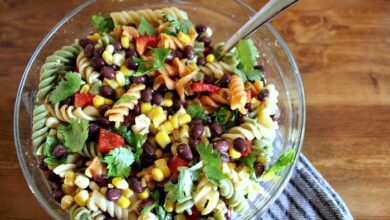 Mexican fiesta pasta salad