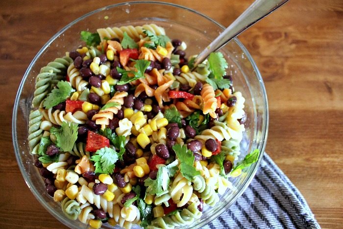 Mexican fiesta pasta salad