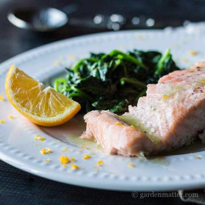 Meyer lemon cream sauce for salmon