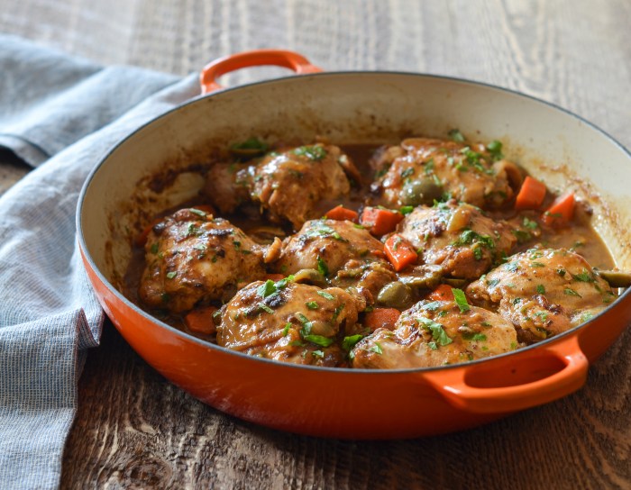 Moroccan chicken thigh sheet pan dinner