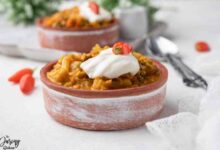 Moroccan lentil soup with veggies