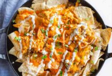 Kickin buffalo chicken nachos