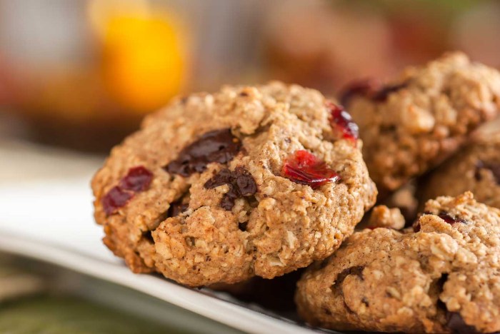 Cranberry nut oatmeal cookies lada kitchen