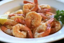 Old bay seasoned steamed shrimp