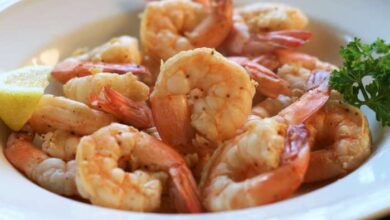 Old bay seasoned steamed shrimp