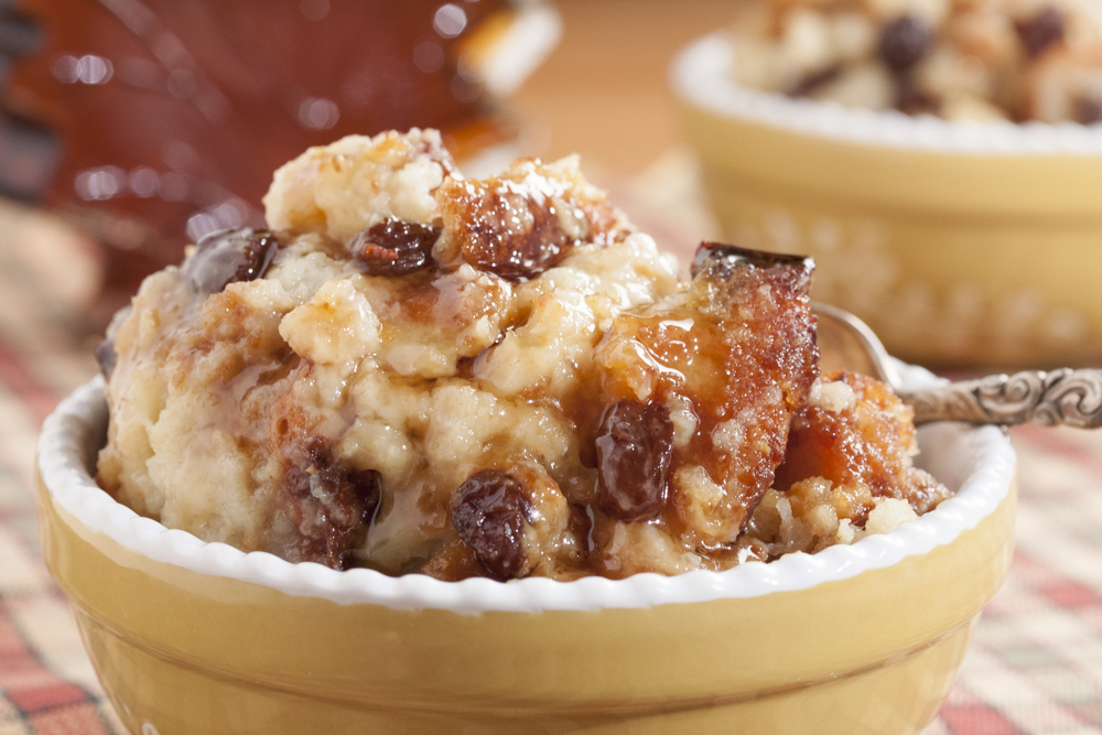 Old fashioned bread pudding