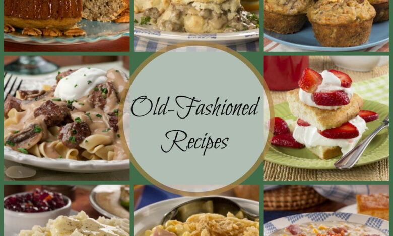 Old fashioned dinner recipes