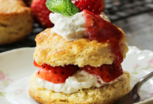 Old fashioned strawberry shortcake