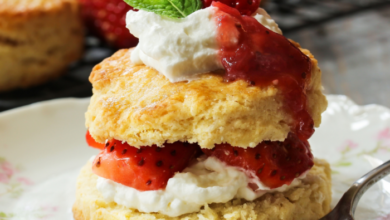 Old fashioned strawberry shortcake