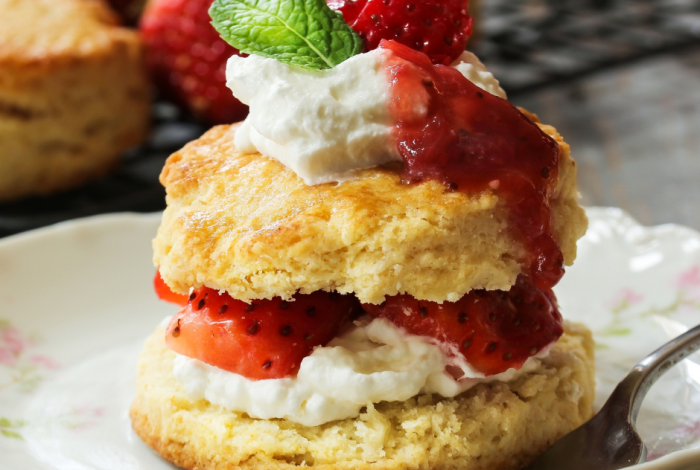 Old fashioned strawberry shortcake