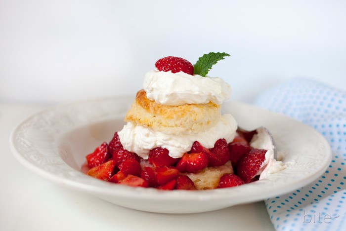 Old fashioned strawberry shortcake