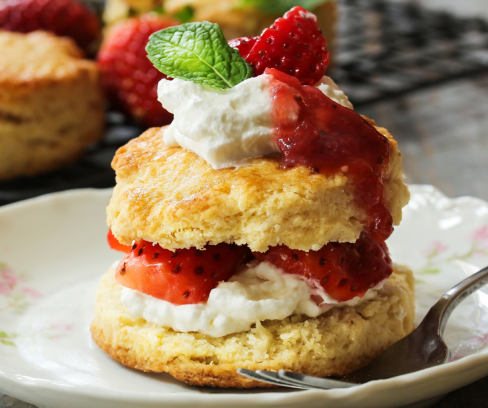 Old fashioned strawberry shortcake