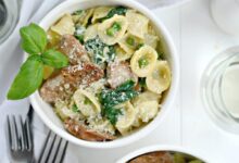 One pan orecchiette pasta