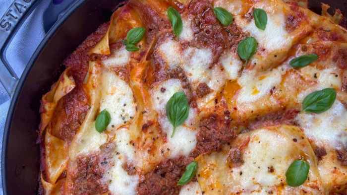 Quick and easy skillet lasagna