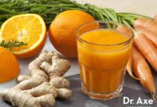 Orange carrot ginger juice