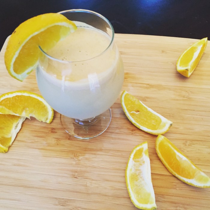 Orange creamsicle protein shake