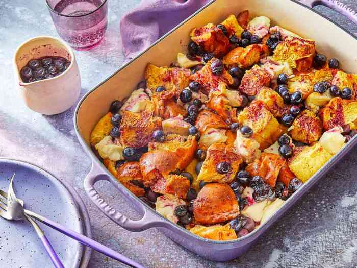 Casserole french toast blueberry overnight breakfast recipe