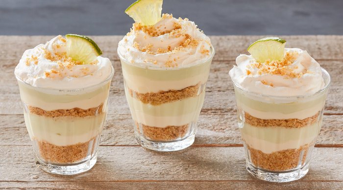 Key lime pie mini dessert