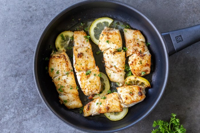 Easy pan fried halibut