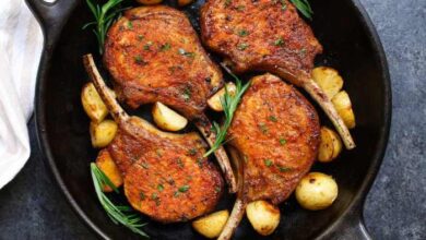 Pork chops fried pan easy make stove recipe