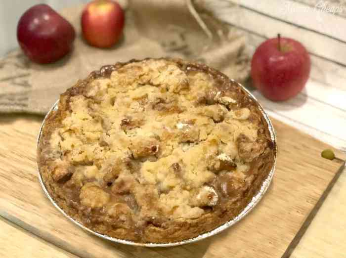 Apple pie in a brown paper bag