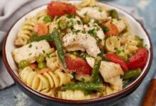 Easy skillet chicken primavera