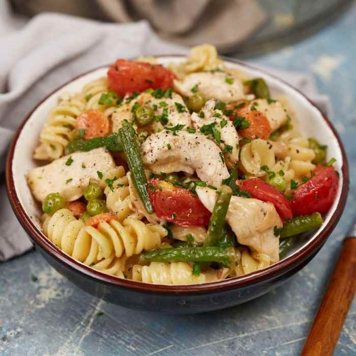 Easy skillet chicken primavera