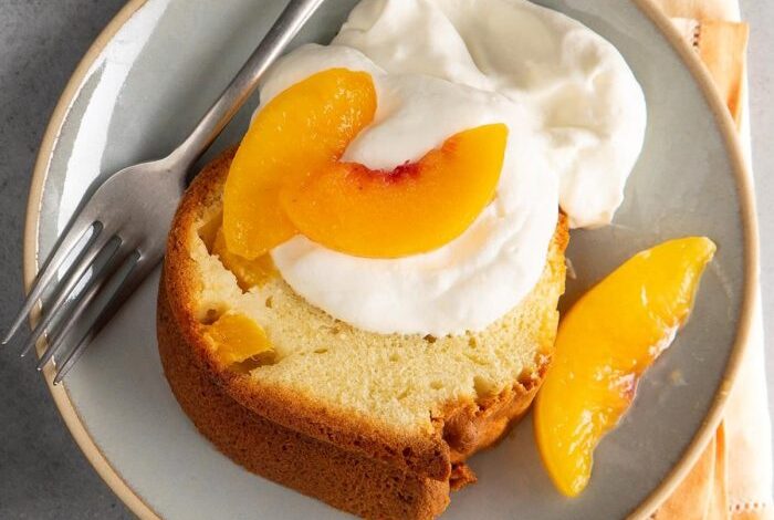 Kates peach pound cake