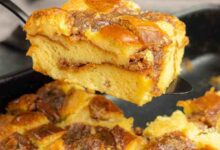 Easy pecan pie bread pudding