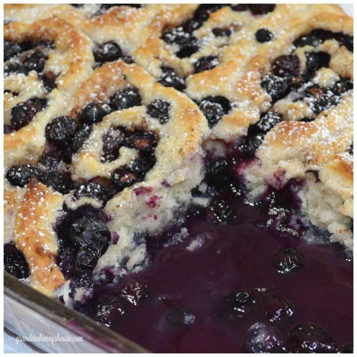 Best ever blueberry cobbler