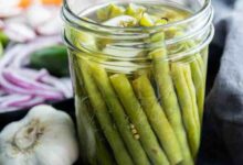 Crisp pickled green beans