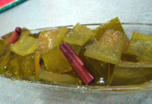 Japanese pickled watermelon rind