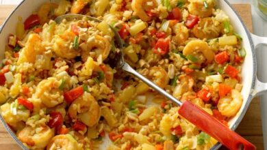 Pineapple shrimp fried rice