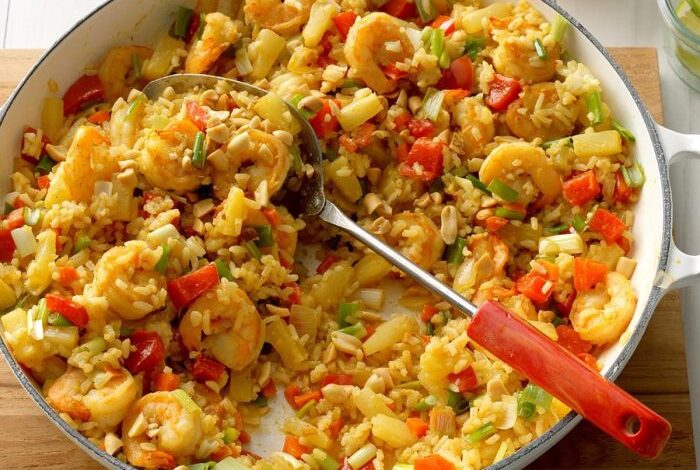 Pineapple shrimp fried rice