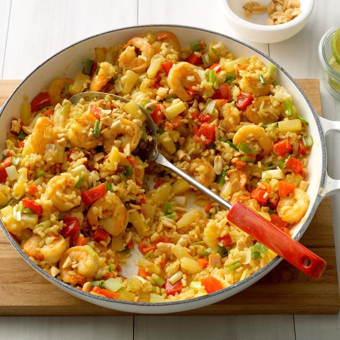 Pineapple shrimp fried rice