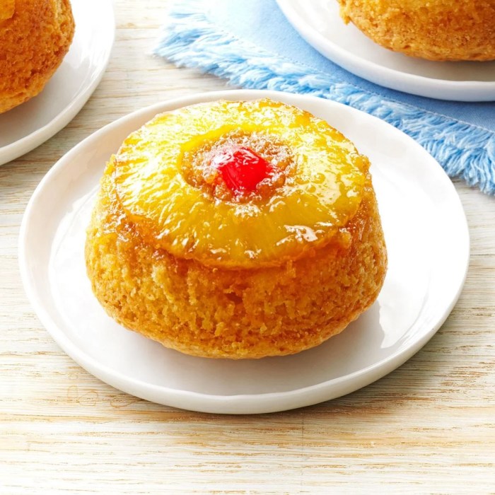 Pineapple upside down cupcakes