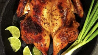 Laotian grilled chicken ping gai