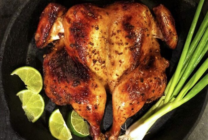 Laotian grilled chicken ping gai